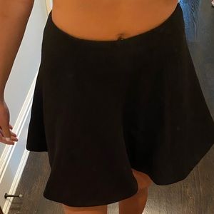 Lovers + friends high waisted black mini skirt